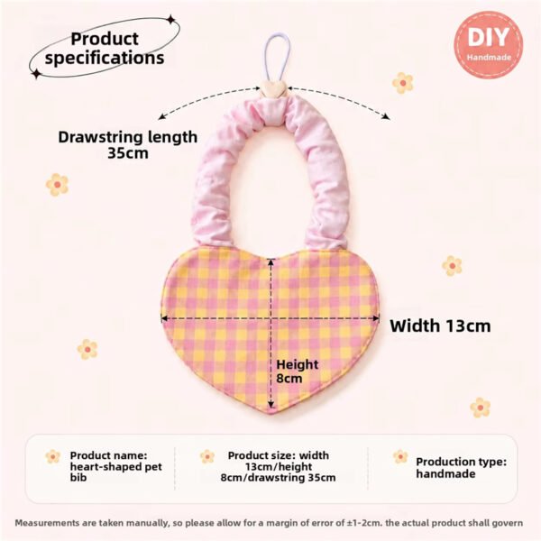 Love Heart Handmade Pet Bandana