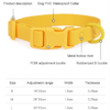 Waterproof PVC Dog Collar & Leash Set