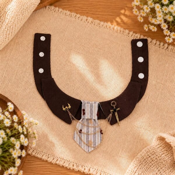 详情_10 Formal Necktie Collar with Wing Chain
