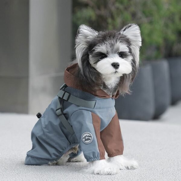 主图_01 Adjustable Four-Leg Dog Raincoat