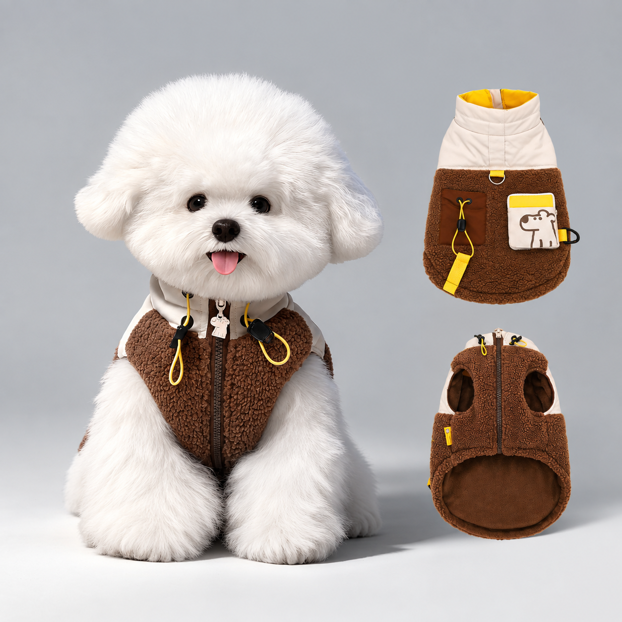 Winter Warm Fleece Vest for Small Dogs
