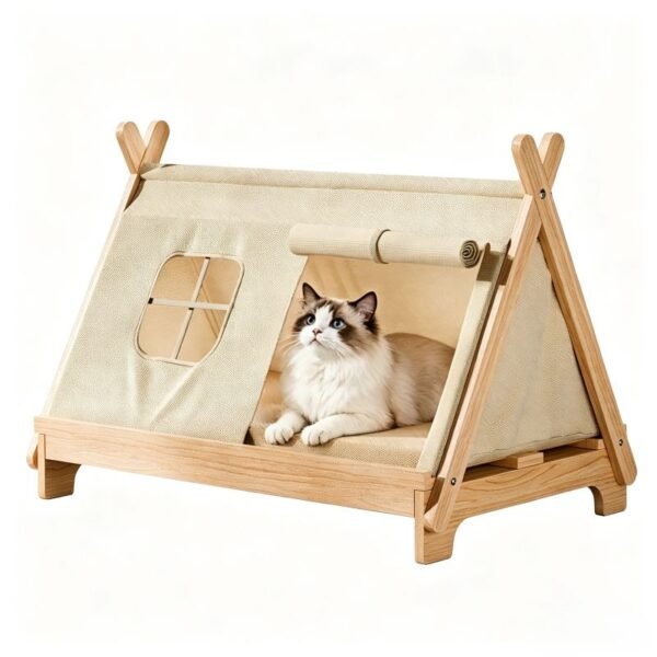 Modern Solid Enclosed All-Season Pet Bed