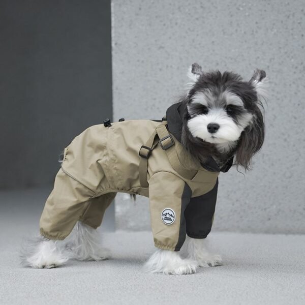 主图_02 Adjustable Four-Leg Dog Raincoat
