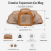 Double Expansion Foldable Breathable Carrier-Cat Carrier Bags & Backpacks
