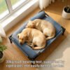 主图_03 Modern Luxury Large Moisture-Resistant Breathable Pet Bed