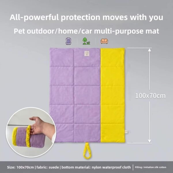 主图_04 Waterproof Foldable Scratch-Resistant Outdoor Pet Mat