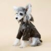 Vintage-Style PU Leather Pet Dog Clothing