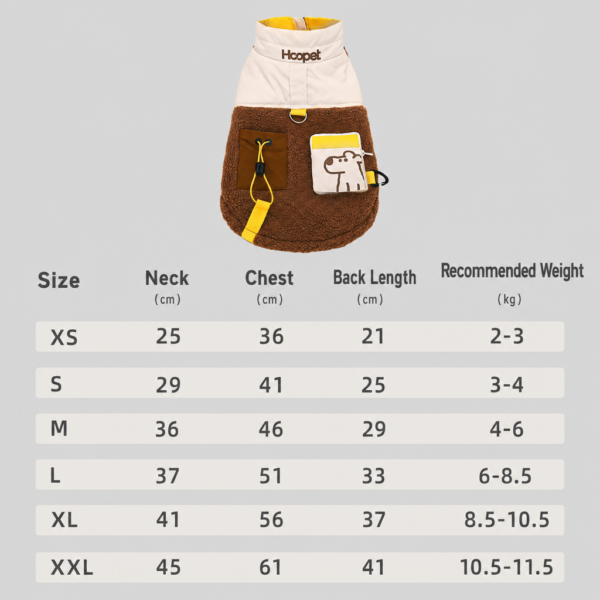 Winter Warm Fleece Vest for Small Dogs