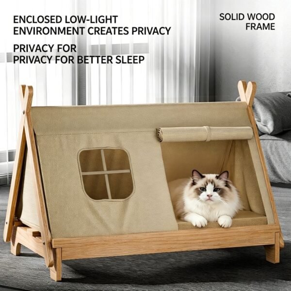 Modern Solid Enclosed All-Season Pet Bed