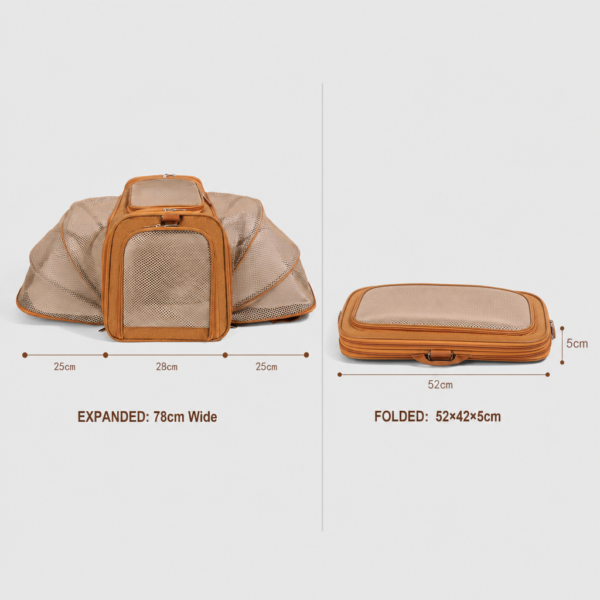 Double Expansion Foldable Breathable Carrier-Cat Carrier Bags & Backpacks