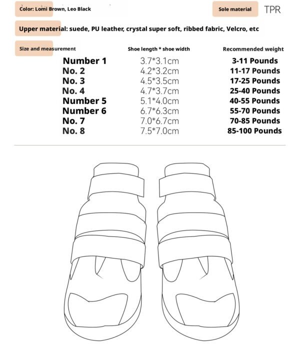 详情_14 Eco-Friendly Waterproof Dog Shoes